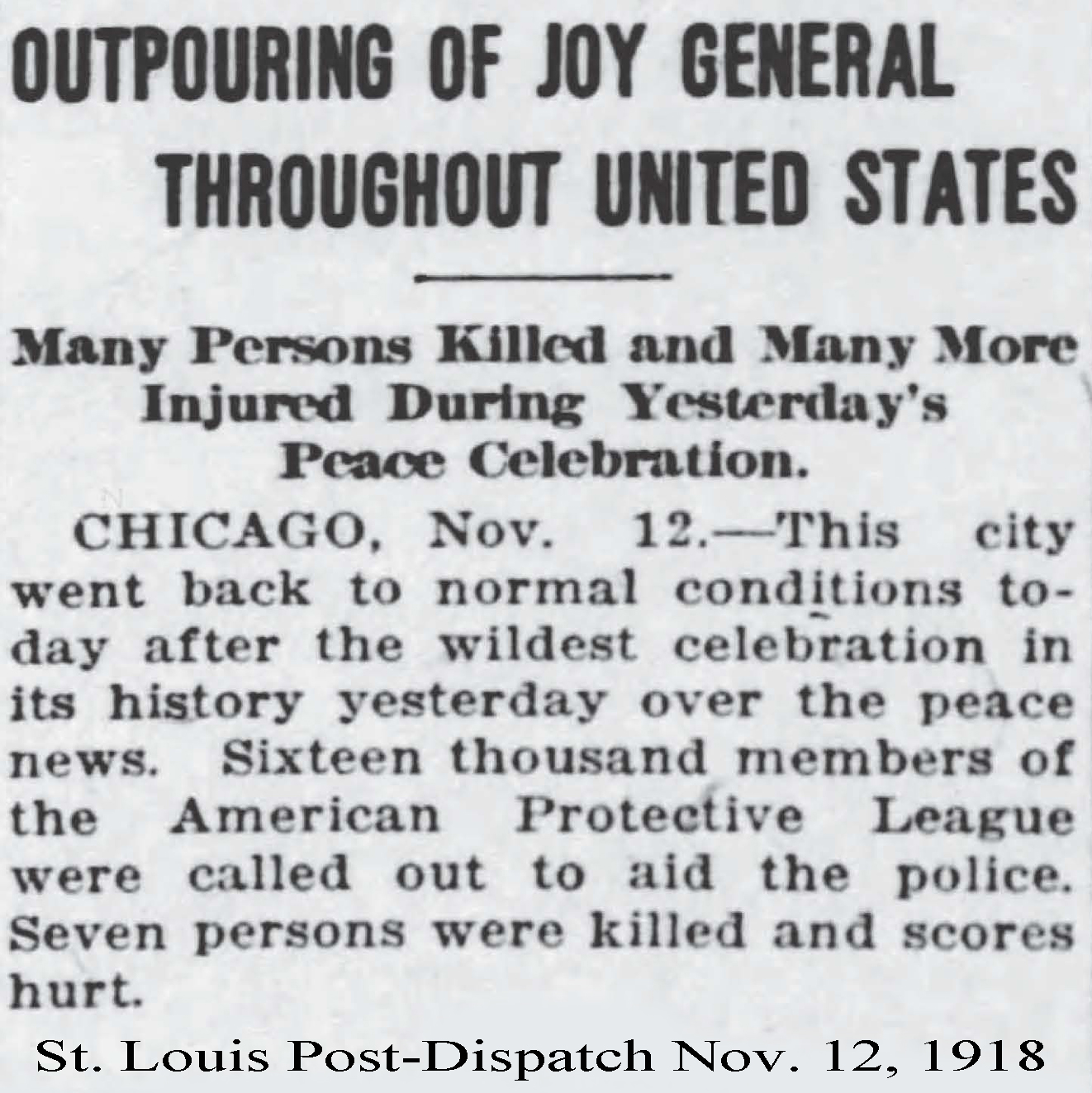 11-12-1918 chicago peace celebration